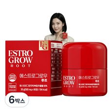 에스트로그로우 여성 모발 데일리케어 아누카사과 맥주효모 비오틴, 6박스, 60정
