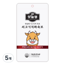 맛슐랭 시그니처 육포 쇠고기직화육포, 5개, 30g