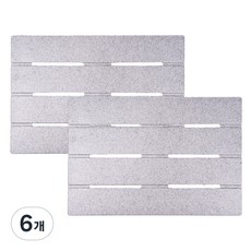 모노플랫 논슬립 EPP 욕실 다용도실 발판 대형 x 2set, 그레이, 6개