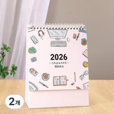 FATTYS ~2026.12 메모 탁상 캘린더, 세로형, 2개
