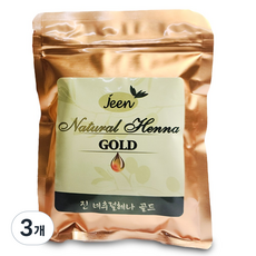 [JEEN] 진 헤나 천연 헤나 염색약 새치커버, 네추럴 다크브라운, 3개