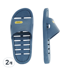 좋은쓰임 와이드욕실화 1P, 그레이, 2개