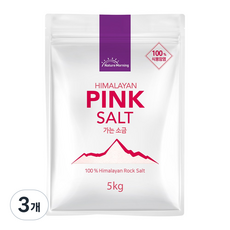 네이처모닝 히말라야 핑크 솔트 가는소금, 3개, 5kg