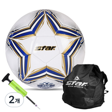 스타축구공 SB8795 축구공 + 볼가방 +볼펌프, 더시그마(화이트), 2개
