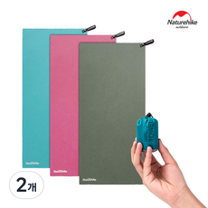 네이처하이크 MJ01 스포츠 타월 M 건식 운동 헬스 백패킹 수영장 수건, 민트, 2개