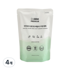 아이보브 올인원 패밀리 젖병 식기세제 리필, 4개, 500ml