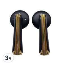[방문손잡이] 레버형 디자인 예쁜 4컬러 TP174 라인 블랙/골드, 3개