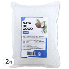 나타드코코 나타데코코 코코넛 젤리 5mm, 2개, 1kg