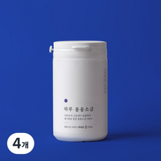 용융소금 미네랄소금 국내산 고순도소금 융용소금 소금 용용소금, 4개, 250g