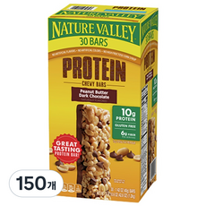 네이처밸리 프로틴 피넛버터 다크초콜릿, 40g, 150개