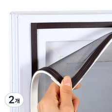 셔니엘 원하는 사이즈 DIY 셀프시공 자석식 창문 방충망, 2개