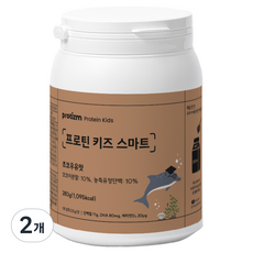 프로티즘 키즈 단백질 DHA 스마트 어린이 프로틴 쉐이크 초코우유맛 초유 분말 파우더 14회분, 280g, 2개
