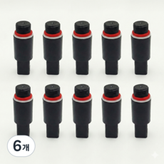 채움 PVC 플러그 메꾸라 수도 배관 자재 임시 마개 마감 캡, 6개