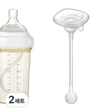 순수아 헤겐 실리콘 젖병 추빨대 프리미엄형, 2세트, 1ml