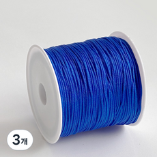 나일론 폴리 매듭실 0.8mm 팔찌 키링 스트랩 만들기, 29.코발트, 3개