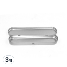 반센트 틴케이스 튼튼한 철제 경첩 틴박스 | 다꾸 스티커 포카 보관함 사각 무지 틴케이스 포카 포토 다꾸 굿즈 틴 케이스 뚜껑일체 중형, 3개, 블랙