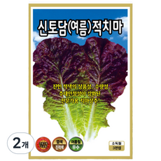 상추 씨앗 종묘 신토담적치마 상추 종자 상치s, 2개