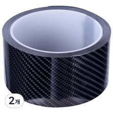 SEAMETAL 자동차 스크래치 방지 테이프 문콕 흠집 기스 방지 도어스텝 가드 코팅 발판스티커, 카본 블랙 5D, 2개