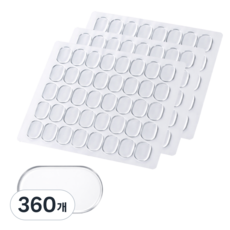 투명 양면 접착 패드 피규어 고정 스티커 미끄럼방지 젤 패드 소품 고정 테이프 13x8mm, 360개