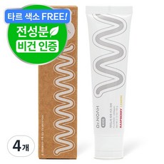 닥터노아 불소 유아 아기 치약 라즈베리 레몬향, 60g, 4개