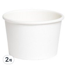 케이비팩 180cc 아이스크림 종이용기 단면코팅, 2개, 50개입