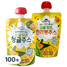 어니스틴 감귤 담은 한라봉 주스 청귤 주스 세트 착즙 주스 감귤 음료 제주산 물 타지 않은 착즙 음료, 100개, 100ml
