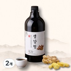 국산 생강청 생강차 안동 수제생강청 생강진액 생강원액, 2개, 1개입, 1L, 1L