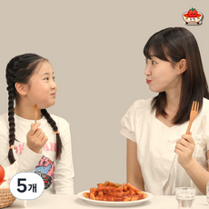 [혜윰 또떡EZ(이지)] 방학특가/ 아이도 한그릇뚝딱! 3분완성 안매운 건강한 라이코펜 토마토 떡볶이 매운맛 제로! ( 상온), 5개, 220g