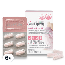 여성 질 유래 유산균 추천 임산부 크랜베리 락토바이오우먼 30캡슐 질건강, 6개, 30정