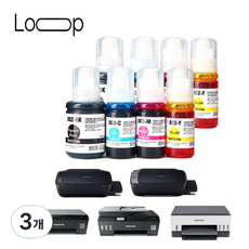 루프잉크 삼성 무한 잉크 호환 SL-T1670W T1680W T2270FW T2170W, 3개, 검정 파랑 빨강 노랑 2세트 총8개