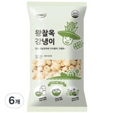 왕찰옥 강냉이, 6개, 190g
