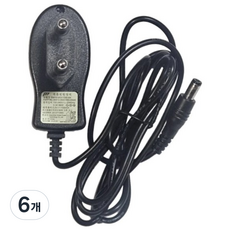5V 1A 어댑터 5.5파이 (내경 2.1mm) 표준형 충전기 USB허브 분배기 공유기 장난감 KC인증 전원 (일체형), 6개, 5.5*2.5