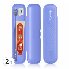 오스템 퍼플 치약칫솔세트 양치키트 불소치약 1450ppm 충치케어치약, 2개, 40g