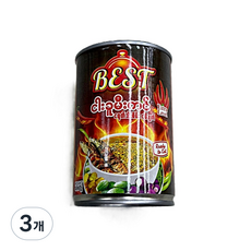 미얀마 베스트 캣피쉬 그린칠리 페이스트 / Myanmar Best Green Chili Fish Paste, 3개, 406g