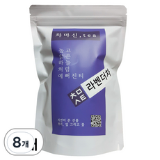 차마신티 라벤더차 삼각티백 향이 좋은 허브티, 8개, 1g, 50개입