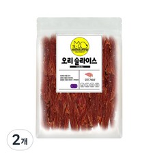 마마쇼 건강한 반려동물 간식, 1kg, 2개, 오리슬라이스