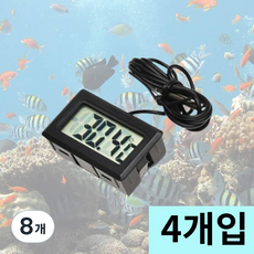 가자코리아 센서 냉장고 어항 수조 방수 LCD 수족관 온도계, 8개