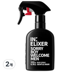 이넬릭서 바디스프레이 남자향수 젠틀레인향, 2개, 200ml