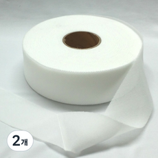 드림토리 실크심지 바이어스테이프 3.8cm(70마), 2개, 흰색