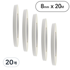 아트위브 마스킹 테이프 종이테이프 아이보리 8mm, 20개