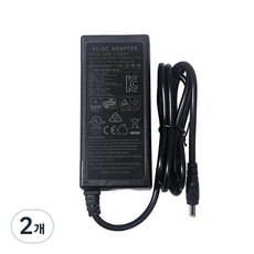 DC 24V 3.5A 전원 어댑터 5.5mm2.5mm 프리볼트 CCTV LED 3A호환, 2개, GM95-240350-F