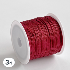 나일론 폴리 매듭실 0.8mm 팔찌 키링 스트랩 만들기, 01.딥레드, 3개