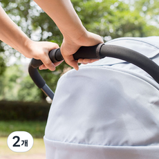 분리형 유모차 핸들 커버 2개세트 손잡이 커버 찍찍이 탈부착 안전바 네오프랜 핸들, 2p세트, 2개