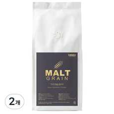 베렉스커피 몰트그레인 고소한 산미없는 가성비 블렌드 원두커피, 1kg, 2개, 홀빈(분쇄안함)