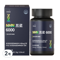[약국입점]서카다인 NMN 6000 프로 99% 고순도 니코틴산아미드 600mg, 2개, 60정