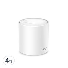 티피링크 AX3000 Wi-Fi6 메시 와이파이 풀 기가비트 유무선 인터넷 공유기, Deco X50, 4개