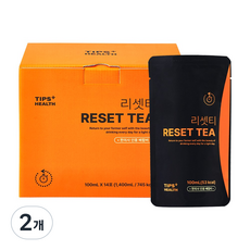 팁스헬시 리셋티 순환 붓기케어 호박즙 호박차 붓기차, 2개, 14개입, 100ml