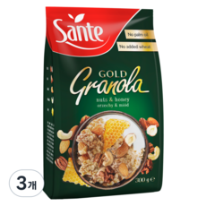 산테 그래놀라 골드 넛츠 앤 허니, 3개, 300g