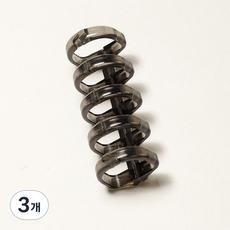 플라스틱스프링 5공 바인더 스프링 셀프 제본 펀칭 펀치 원형 펀칭기, 3개, 블랙 30개