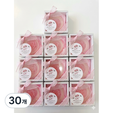 토브가든 카네이션 리본 스티커 상자 완포장 비누, 30개, 핑크